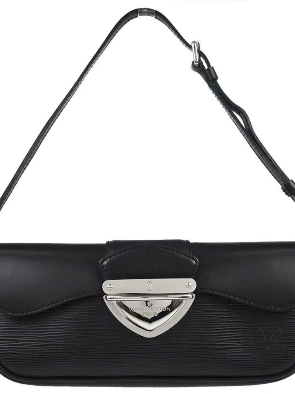 Louis Vuitton Black Epi Pochette Montaigne Handbag M59292 TH3098 168081